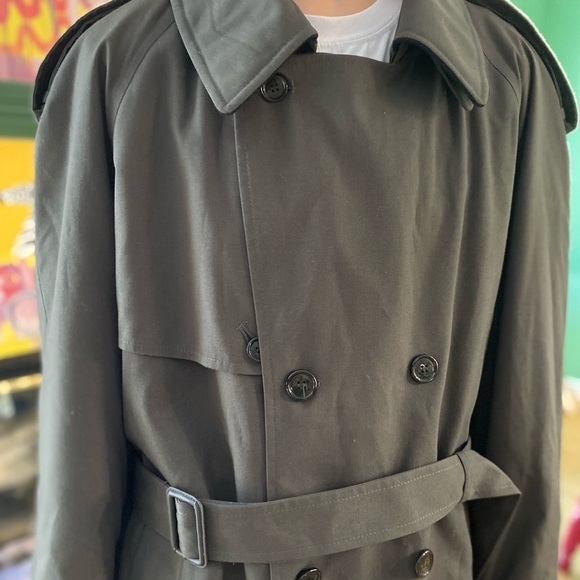 Dark Oversized Trench Coat Weatherman size 40 - Picture 12 of 16